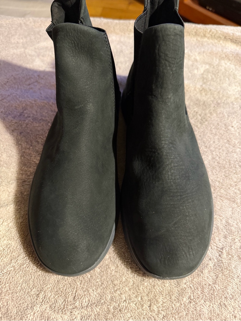 Sperry Women's Black Leather Slip-On Booties